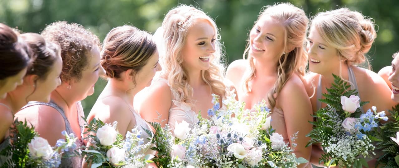 bridesmaid during wedding ceremony